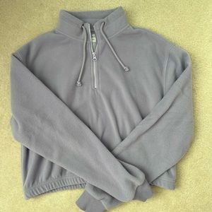 pacsun cropped half zip